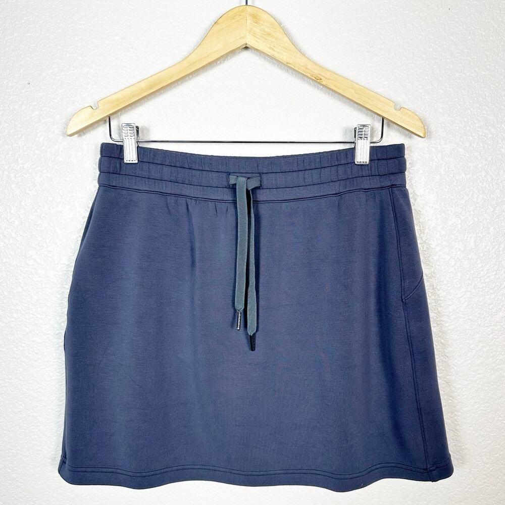 SPANX Navy Blue Pull‑On Athletic Skort